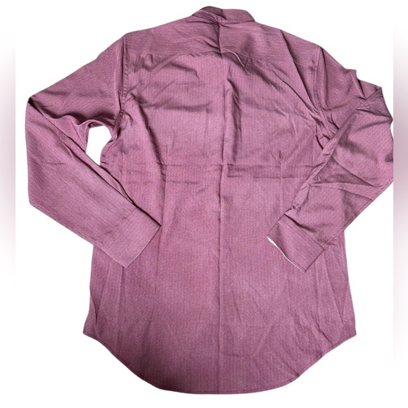 Report Collection X4 Performance Stretch Slim Fit Shirt Burgundy Small - Picture 7 of 10